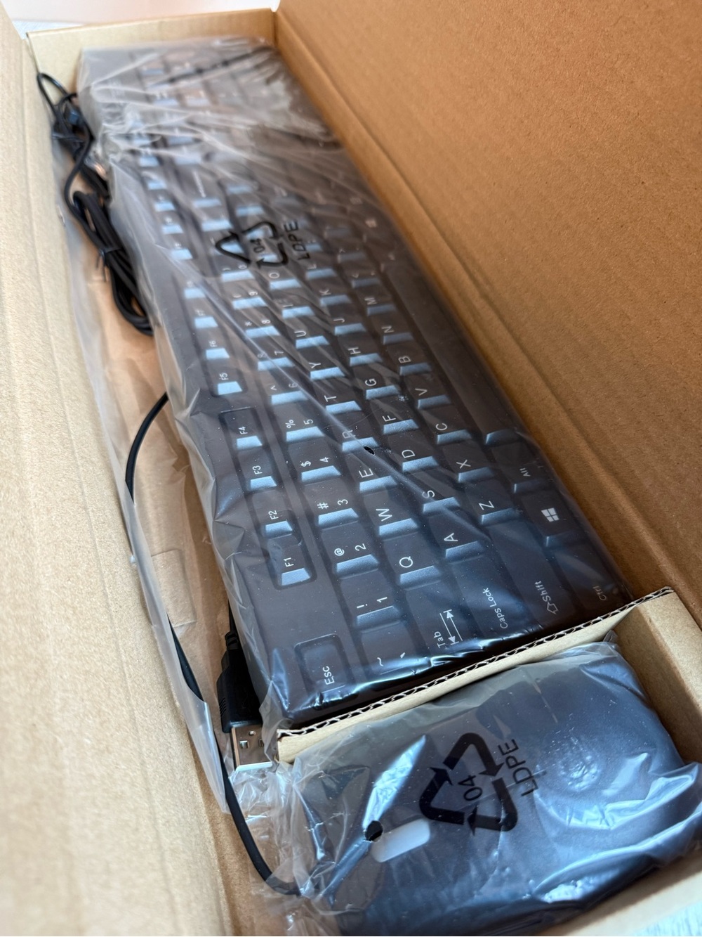 Wired USB Keyboard and Mouse Set